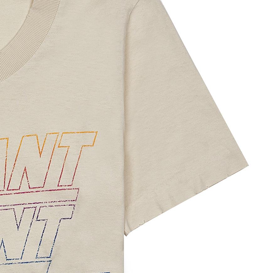 Isabel Marant Women’s Ziliani Logo T-Shirt White Cotton Tee