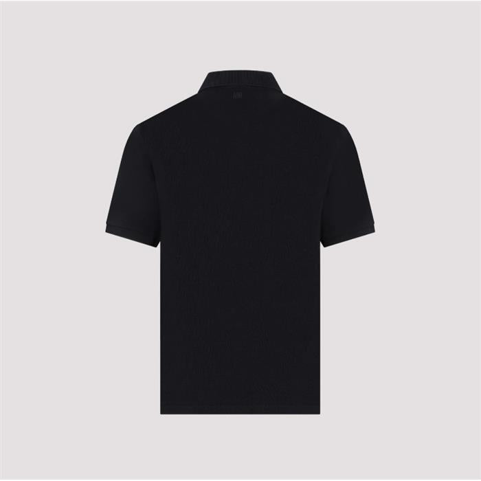AMI Unisex Heart Logo Short Sleeve Polo T-Shirt BFUPL001