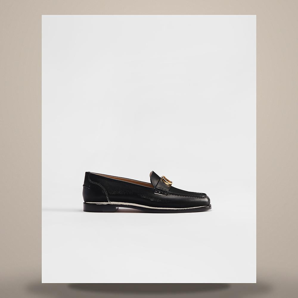 DIOR Black Calfskin Pallay Loafers Men's Shoes KDF196VEAS900