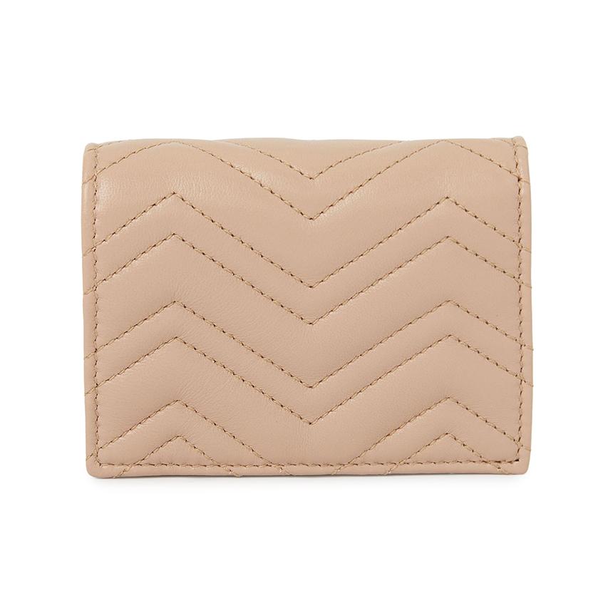 GUCCI GG Marmont Leather Women’s Bifold Wallet Pink