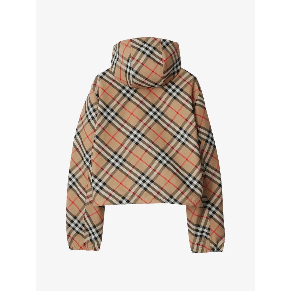 BURBERRY Check Reversible Crop Jacket for Women