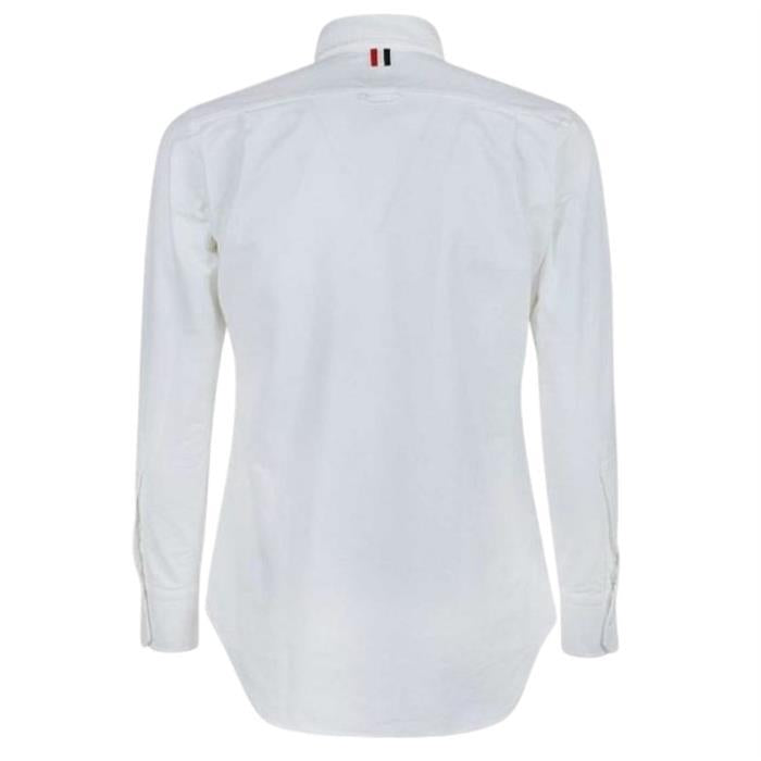 THOM BROWNE Hidden RWB Classic Oxford Shirt White Men’s Long Sleeve
