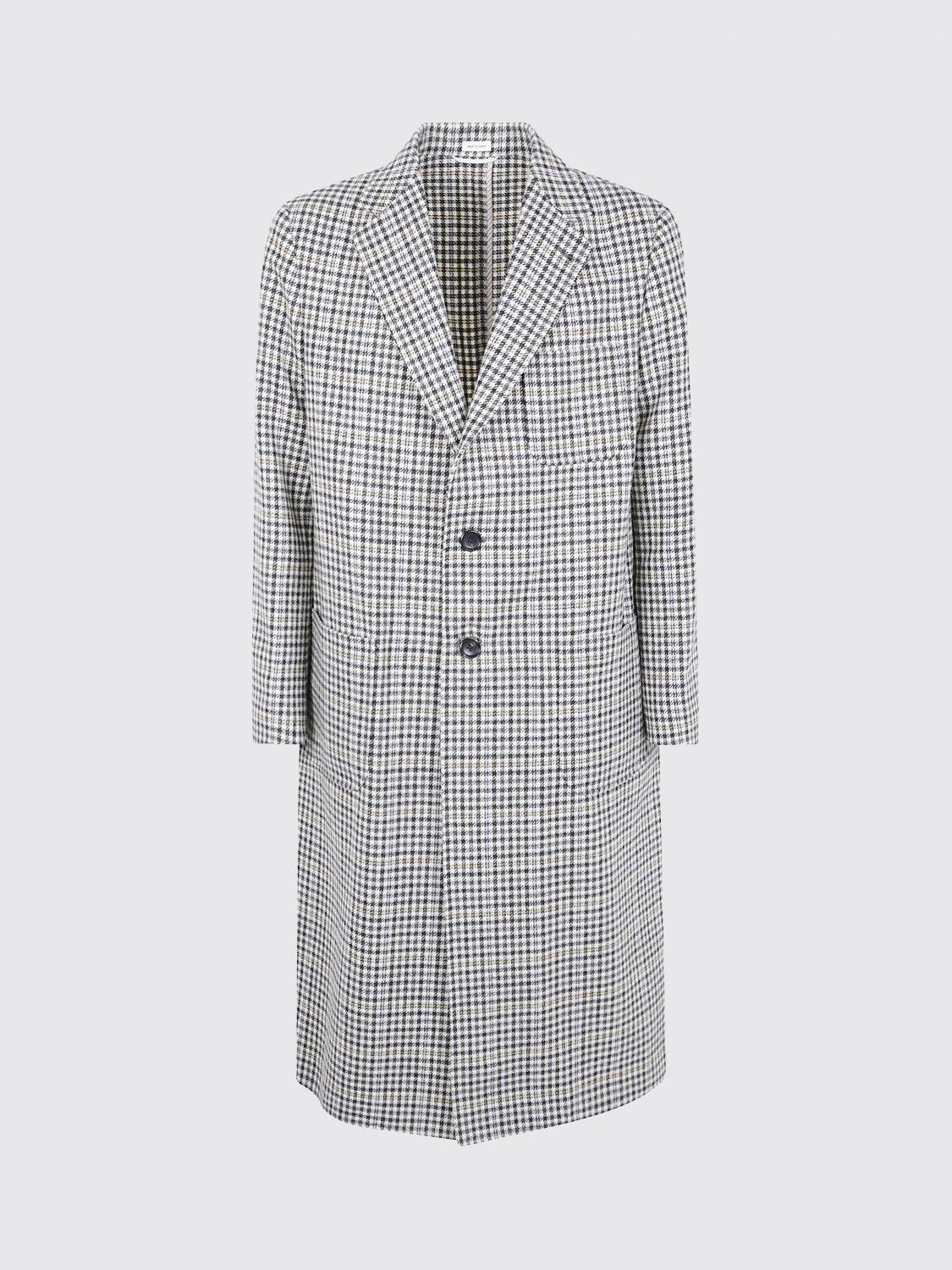 THOM BROWNE Gray Wool Coat