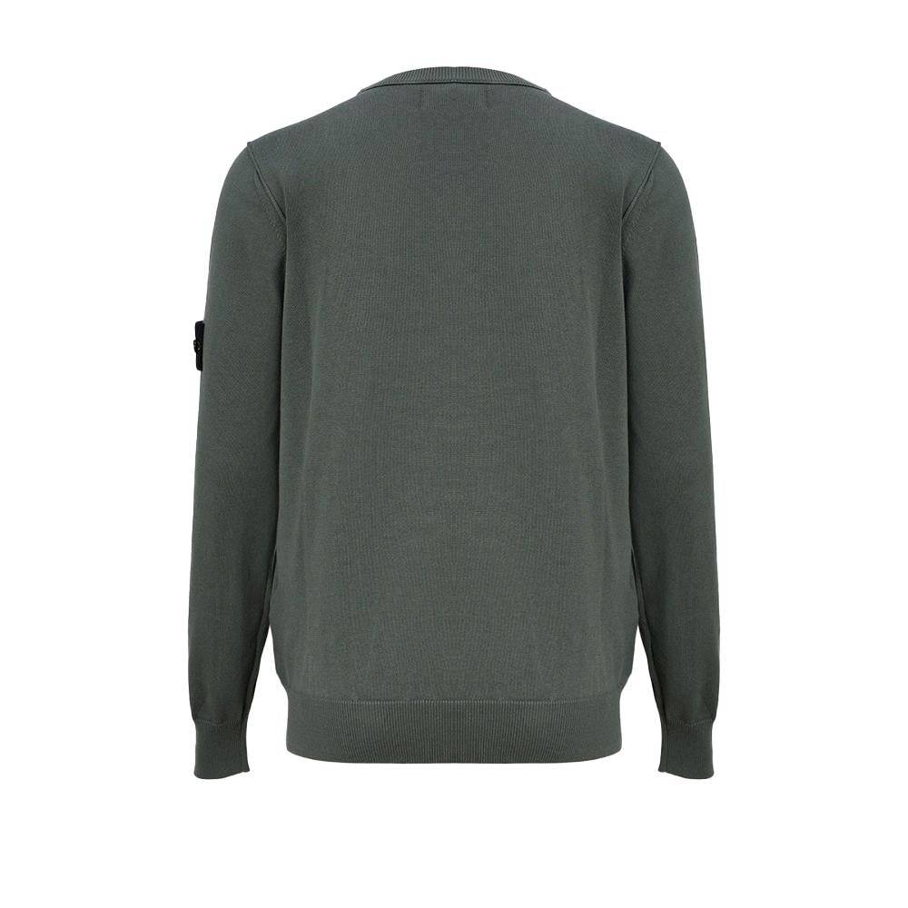 STONE ISLAND Cotton Crewneck Knit Sweater Regular Fit Men’s