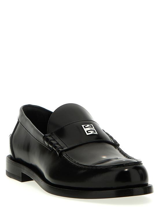 GIVENCHY Black Leather Loafers Men’s BH202 GH1NN 001