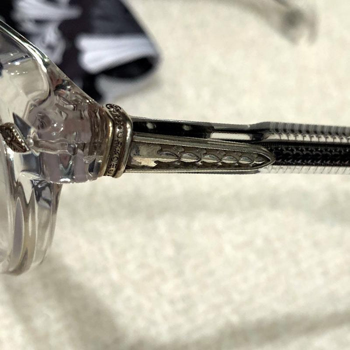 Chrome Hearts Crystal Clear 49mm Unisex Eyeglasses