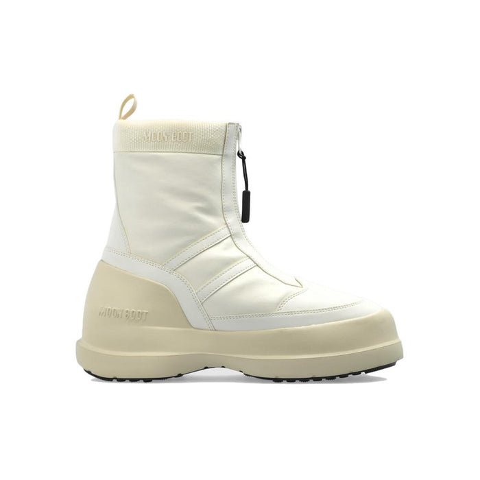 MOON BOOT Luna Zipper Boots Cream Ankle Boots 80D2480010 L002