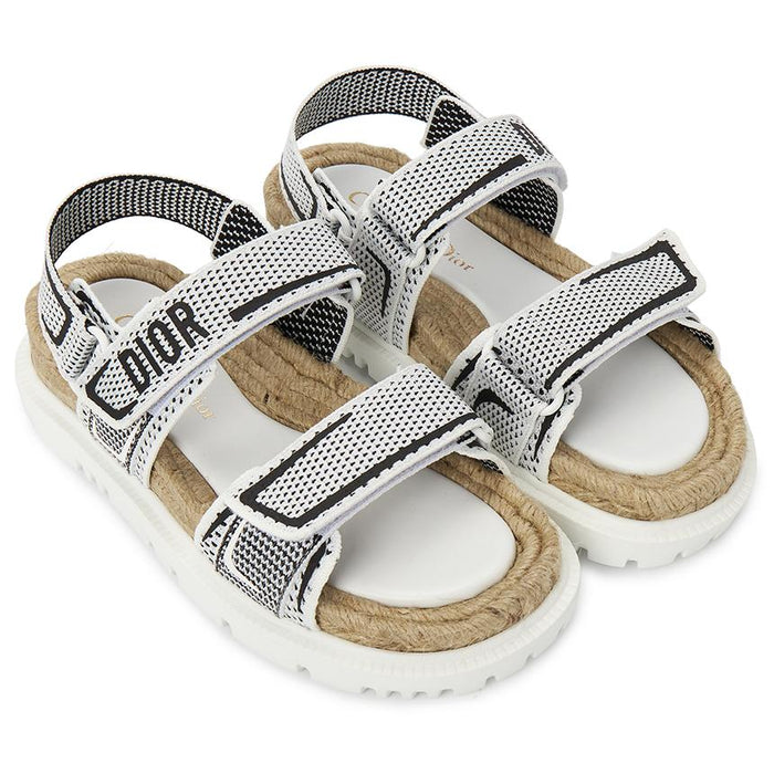 DIOR Women’s Sandals Black Leather Strappy Sandals