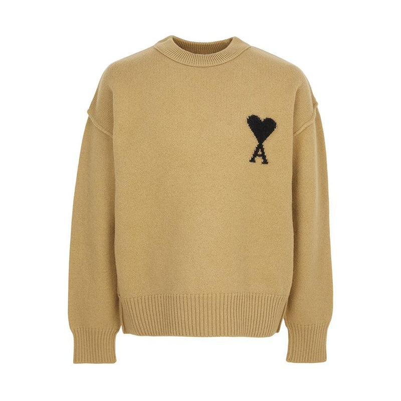 AMI Unisex Crewneck Knit Sweater UKS838 018 288