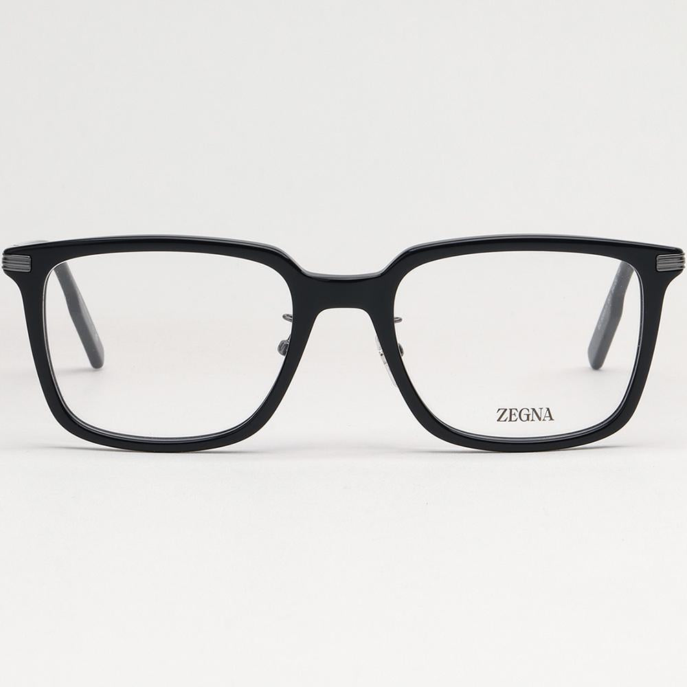 Zegna Unisex Square Acetate Eyeglass Frames EZ5265 H 001