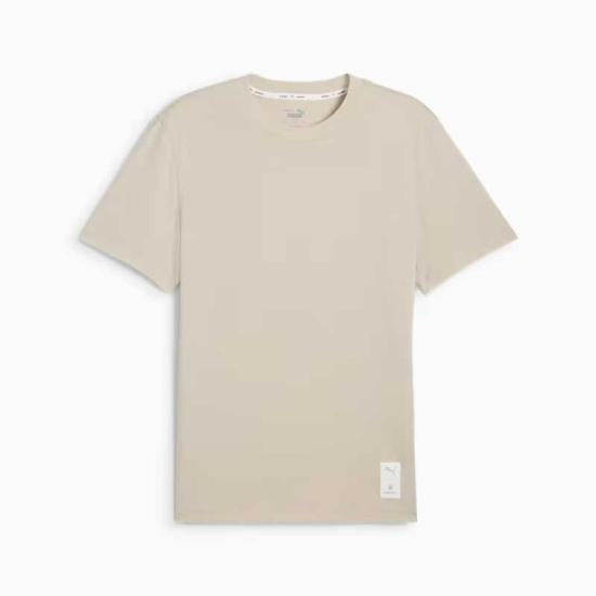 PUMA Men’s Short Sleeve T-Shirt White Cotton Crewneck Tee 527237 68
