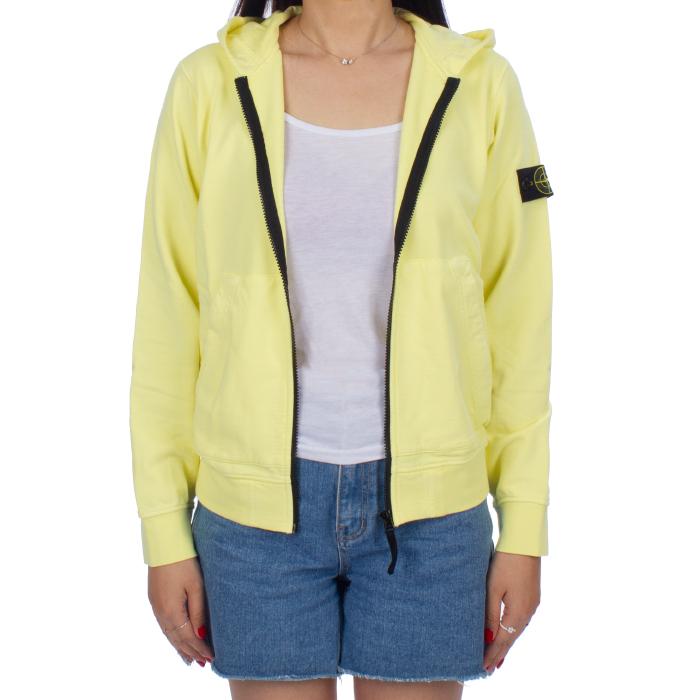 STONE ISLAND Women’s Hooded Zip Jacket with Patch Logo Navy