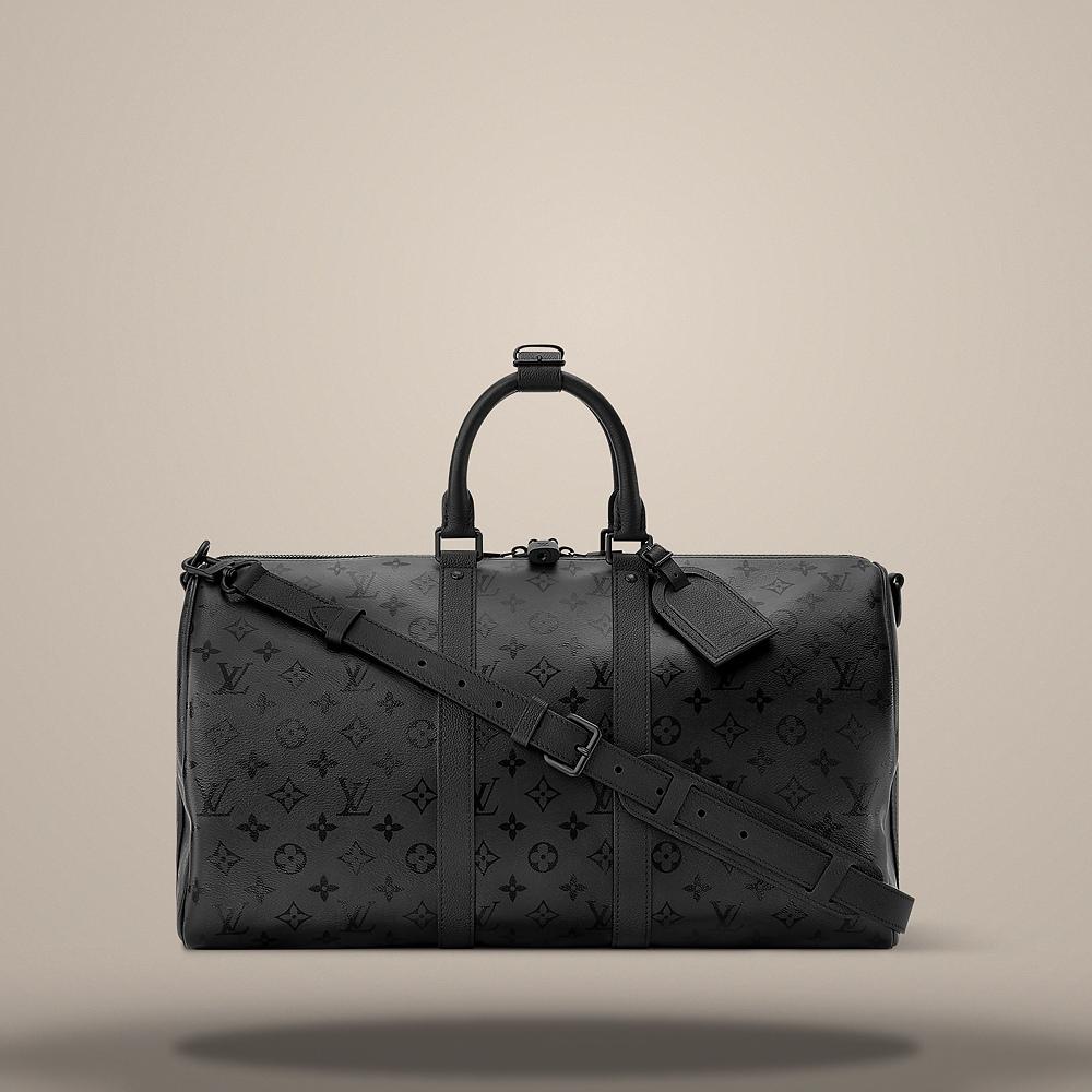 Louis Vuitton Keepall 45 Black Crossbody Bag M28403