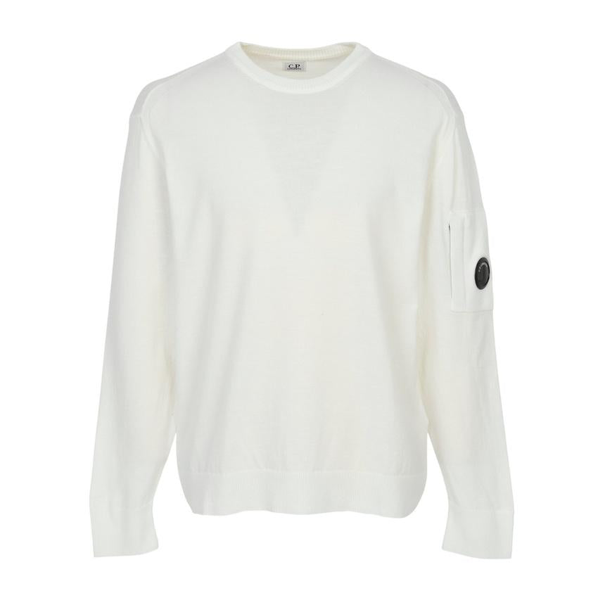 CP Company Men’s Crewneck Knit Sweater White