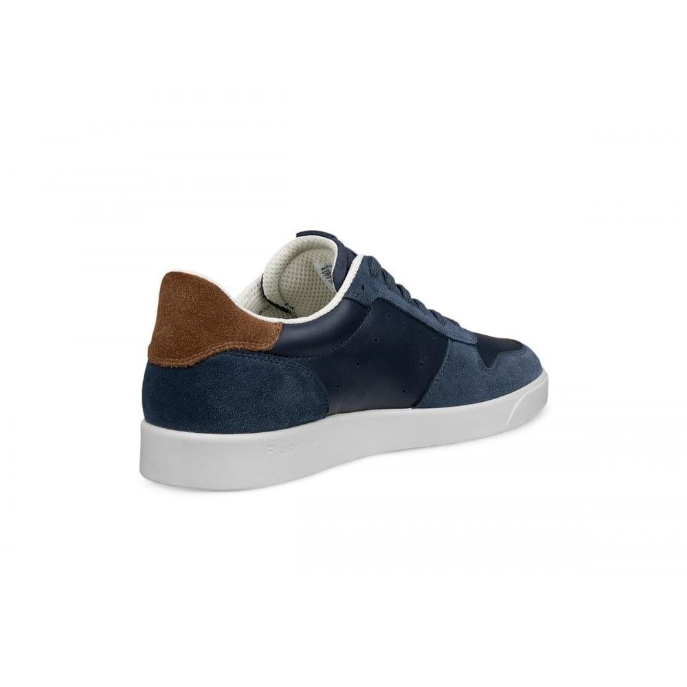 ecco Street Lite Men’s Low-Top Leather Sneakers Navy
