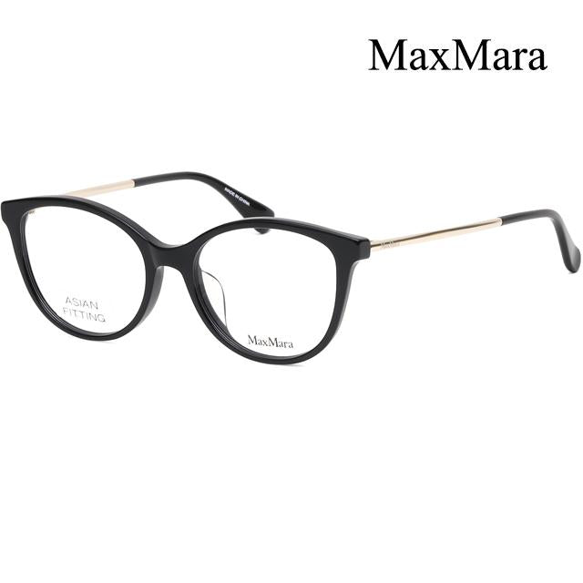 Max Mara Round Acetate Eyeglass Frames Asian Fit Unisex MM5027F 001