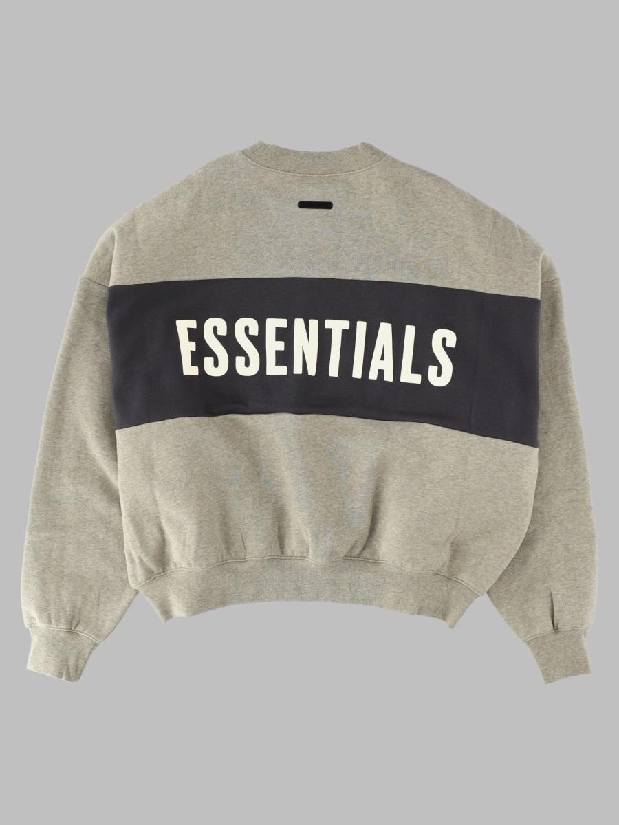 Fear of God Seal Heather Iron Grey Cotton Sweatshirt for Men