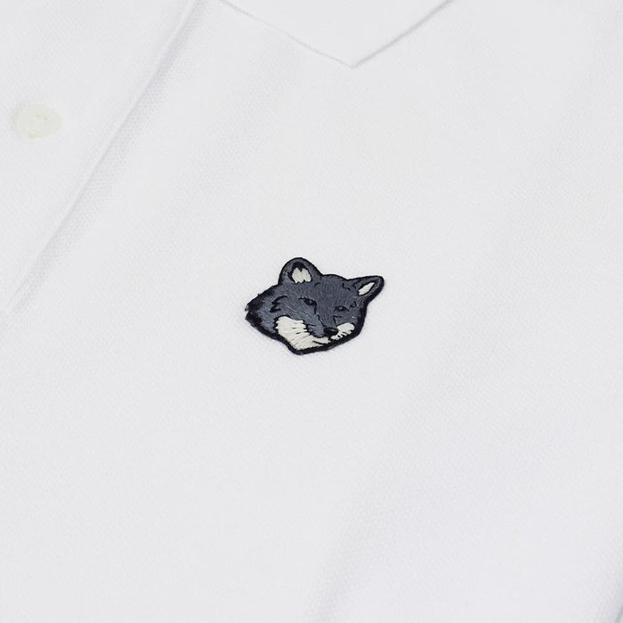 Maison Kitsune Fox Head Men’s Short Sleeve Polo Shirt