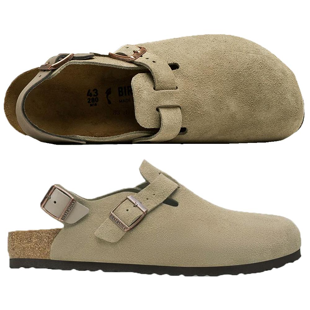 Birkenstock Women’s Tokyo II Suede Narrow Fit Sandals Taupe 1028323 TAUPE