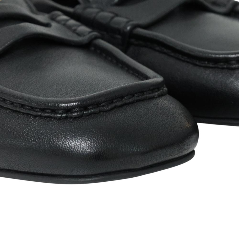 Miu Miu Nappa Leather Womens Loafers Black