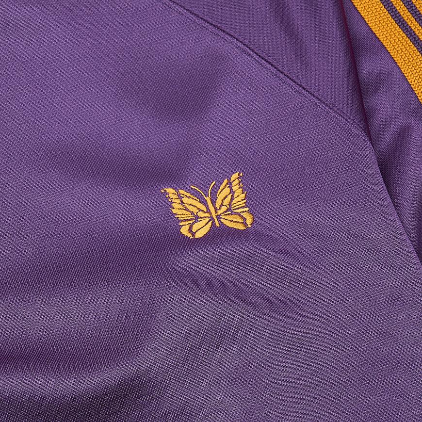 NEEDLES Men’s Track Crewneck T-Shirt QV306C PURPLE