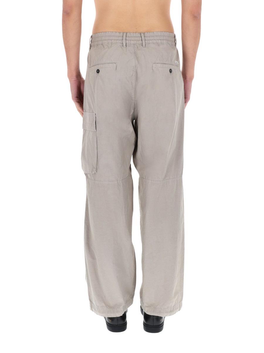 CP Company Olive Cotton Cargo Pants for Men