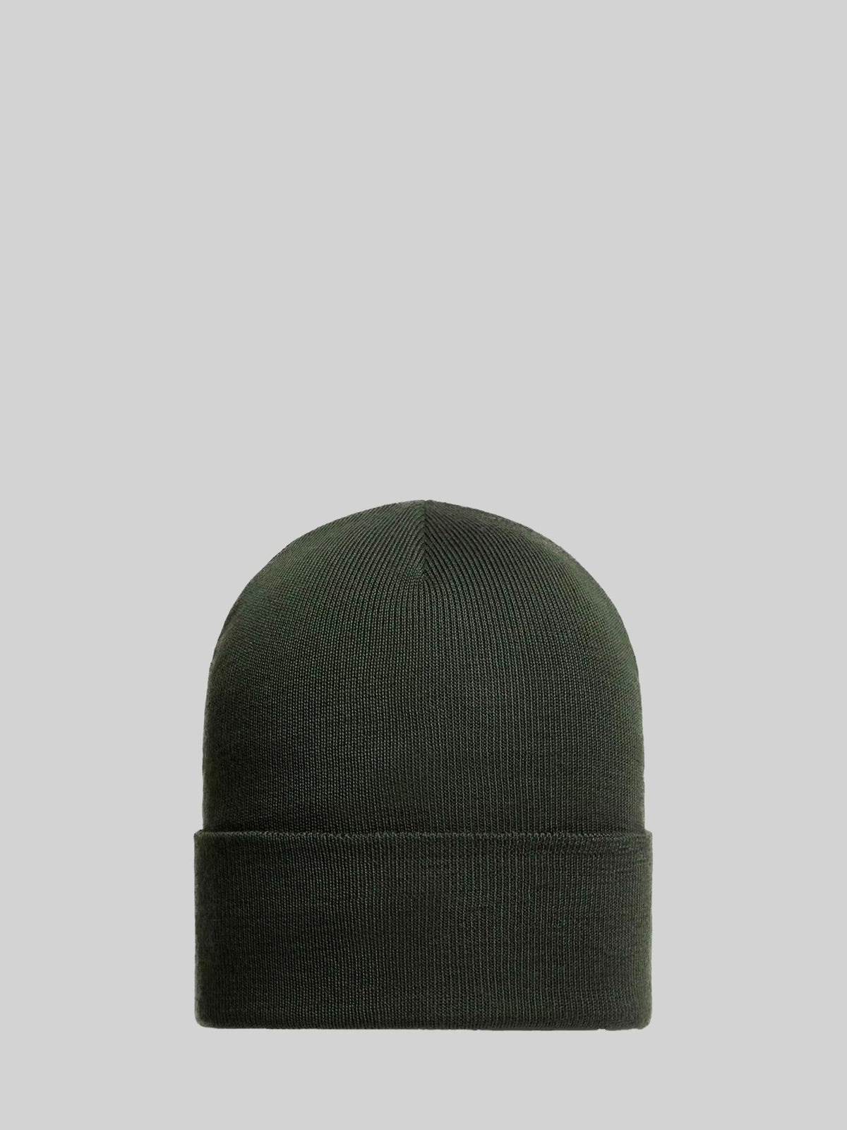 Moncler Ribbed Wool Beanie Hat Black Men's