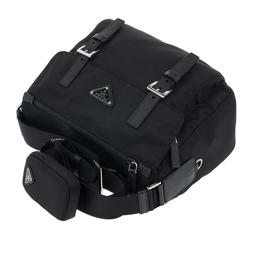 PRADA Re-Nylon Black Shoulder Bag for Women