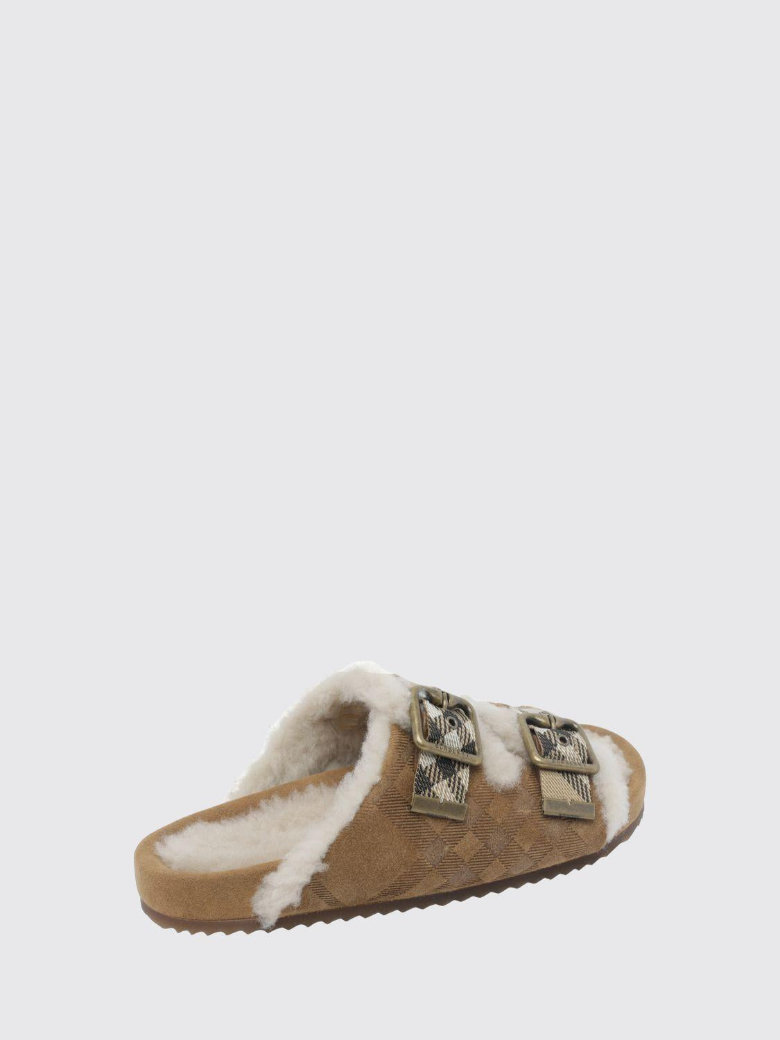 BURBERRY Leather Sandals Women’s Black Sandals