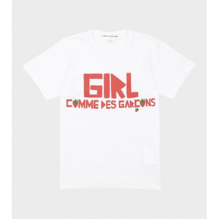 Comme des Garcons Cotton Girl Logo Short Sleeve T-Shirt NQ T502 S26 1