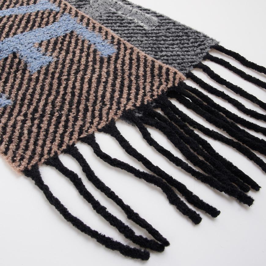 LOEWE Women’s Alpaca Wool Scarf Muffler Brown
