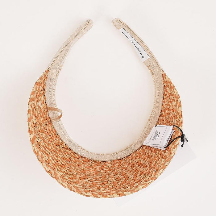 HELEN KAMINSKI Salmon Melange Natural Bianca 10 Visor Hat