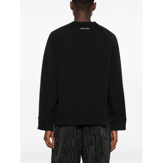 Marine Serre Black Long Sleeve Sweatshirt UST019ACJER 0013BK99