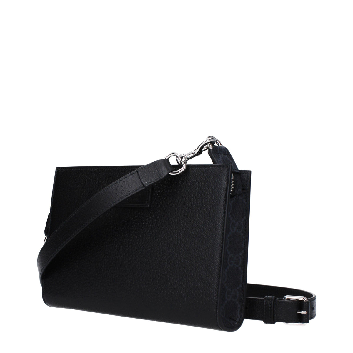 GUCCI Black Leather Crossbody Bag