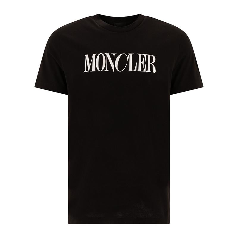 Moncler Logo Patch Black Cotton T-Shirt Men’s 8C00031 89A17 999