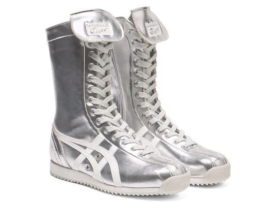 Onitsuka Tiger Mexico 66 Boxing Boots for 1183C454 020 PURE SILVER OFF WHITE DOM