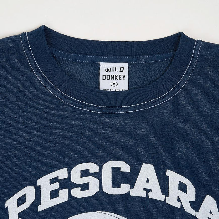 Wild Donkey Dyed Navy Pescara Unisex Sweatshirt