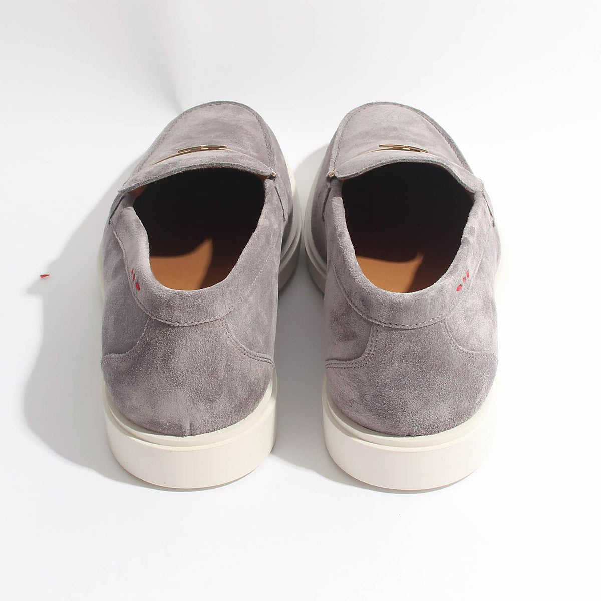 Kiton Dark Gray Suede Loafers Men’s USSA045 N0099 808