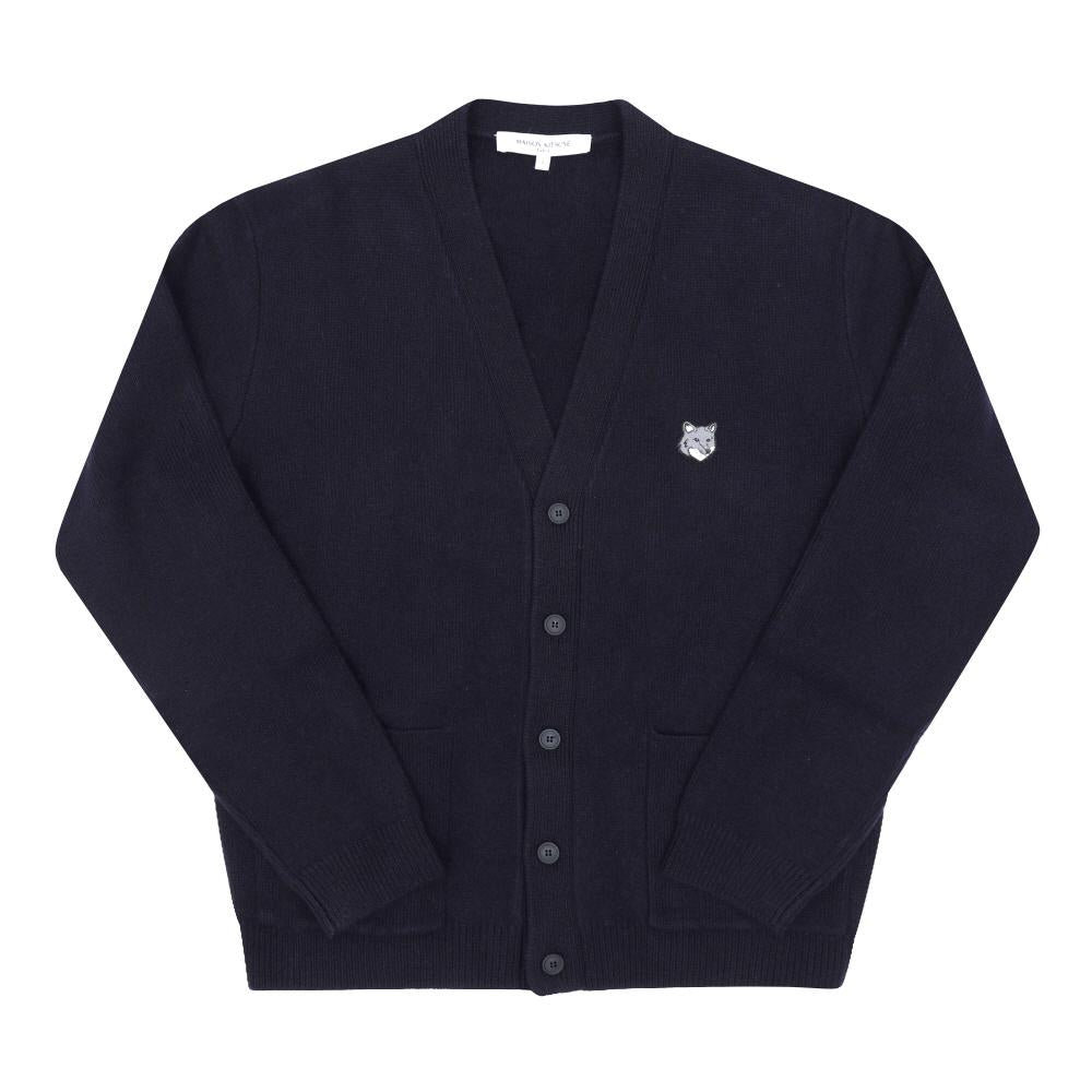Maison Kitsune Fox Head Milano Lambswool Men’s Cardigan