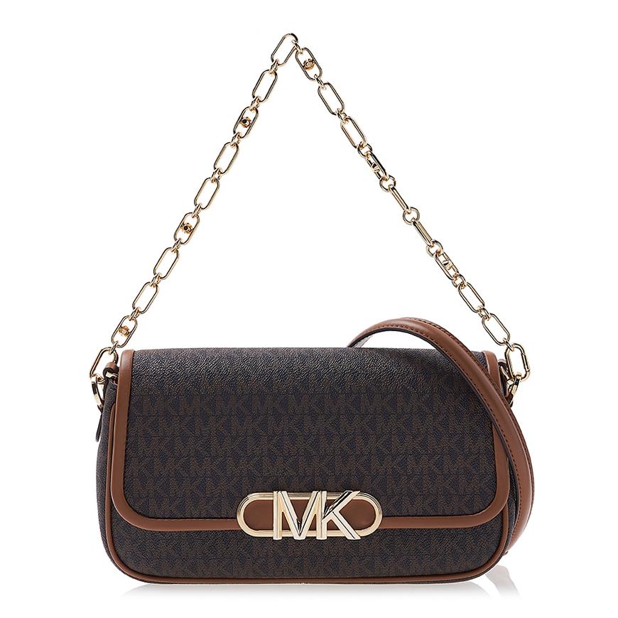 Michael Kors Parker Signature Canvas Shoulder Bag Brown