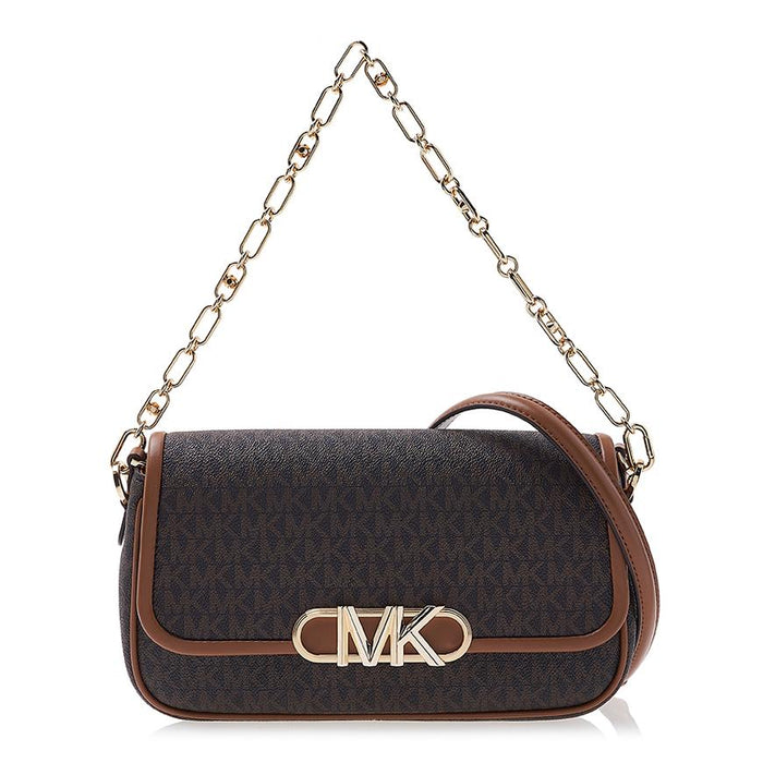Michael Kors Parker Signature Canvas Shoulder Bag Brown