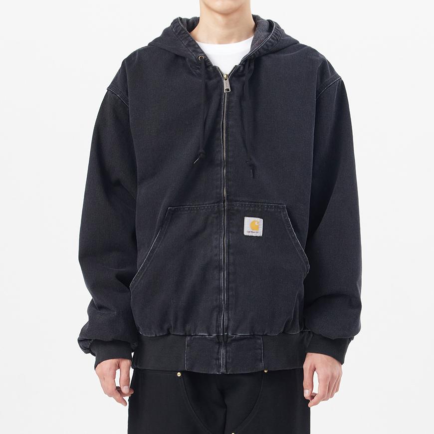 CARHARTT WIP Men’s OG Active Jacket Navy Cotton Canvas