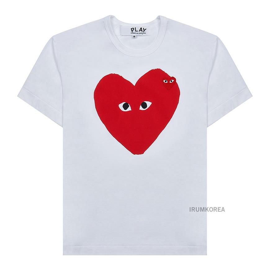 Comme des Garcons Unisex Short Sleeve T-Shirt AX T220 051 WHITE