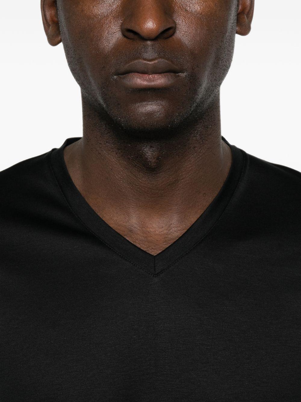 GUCCI Black Cotton Short Sleeve T-Shirt for Men
