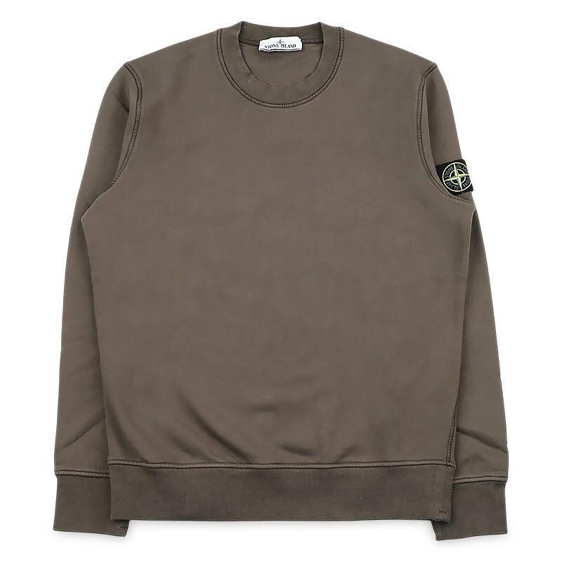 STONE ISLAND Men’s Regular Fit Crewneck Sweatshirt Brow L1S156100060 S0051 V007C