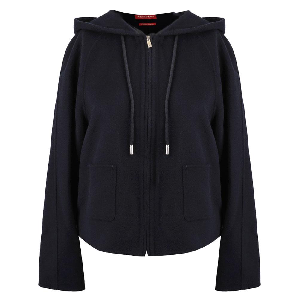 Max Mara Studio Women's Hooded Zip-Up Short Coat MSTRADENTE 006