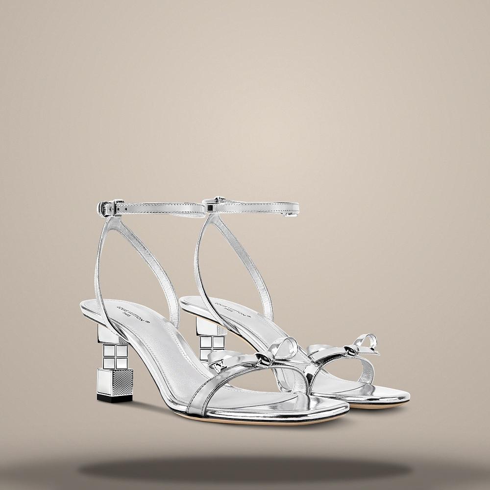 Louis Vuitton LV Cube Men's Silver Sandals 1AKGUF
