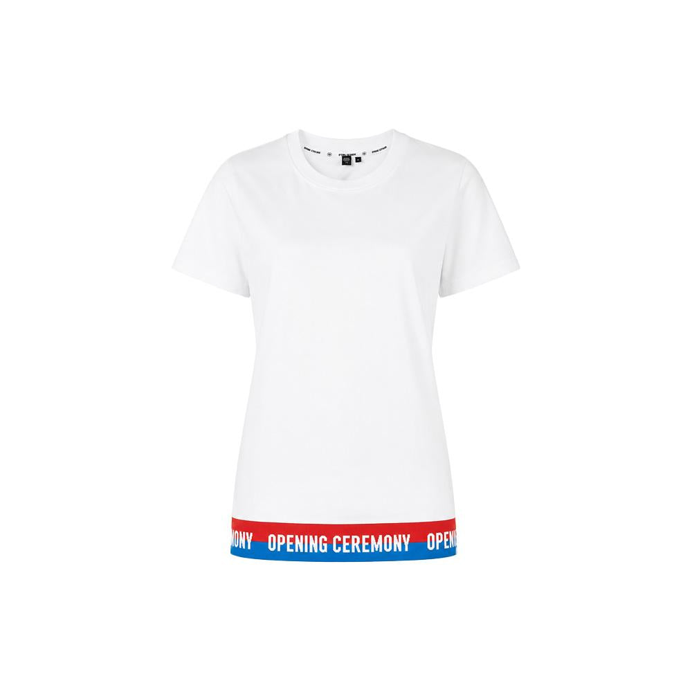 Opening Ceremony 15th Anniversary Logo Trim Short Sleeve T-Shir W17TBP22053 1100