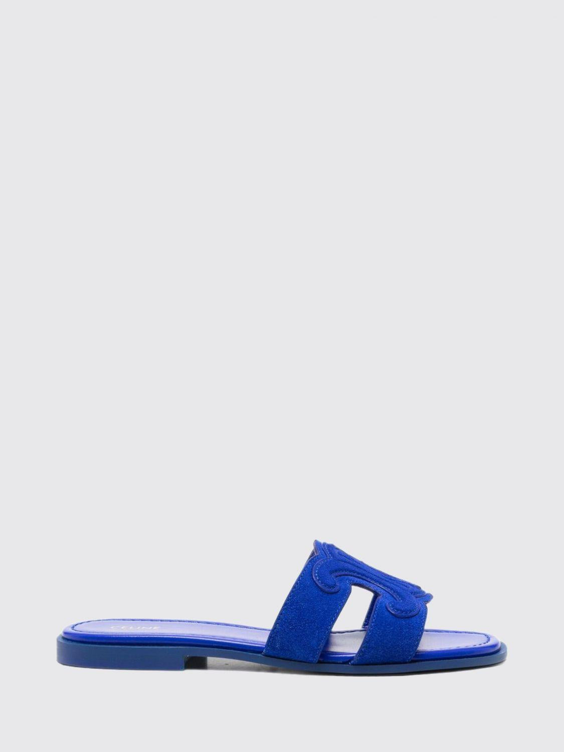 CELINE Beige Leather Sandals