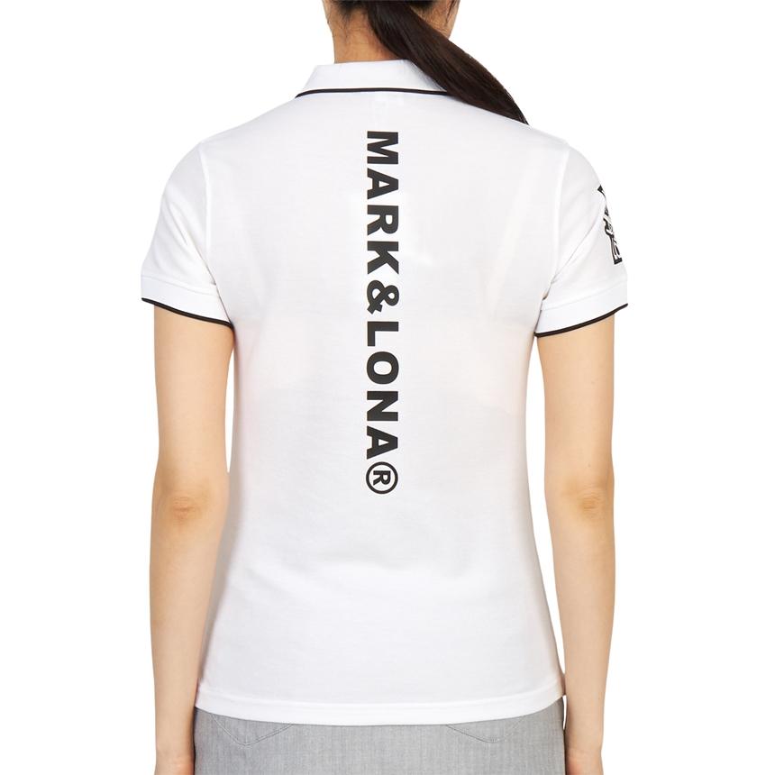 MARK&LONA Women's Short Sleeve Polo Shirt MLW 3A AP01 WHITE